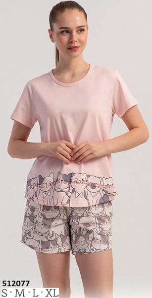 Пижама Trikotag (S-XL) 512077 pink (лето)