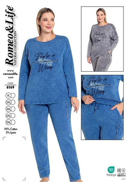 Пижама Trikotag (XL-5XL) 6169 grey (деми)