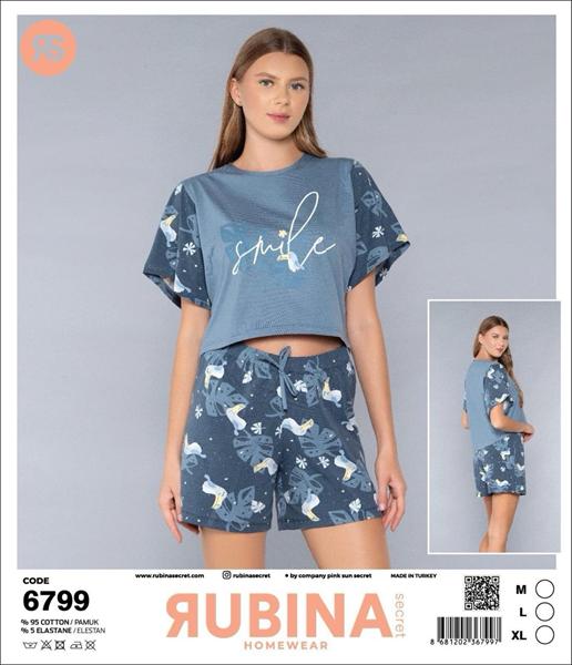 Пижама Trikotag (M-XL) 6799 blue (лето)
