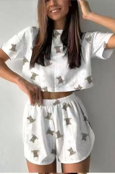 Пижама Trikotag (S-XL) T316 white (лето)