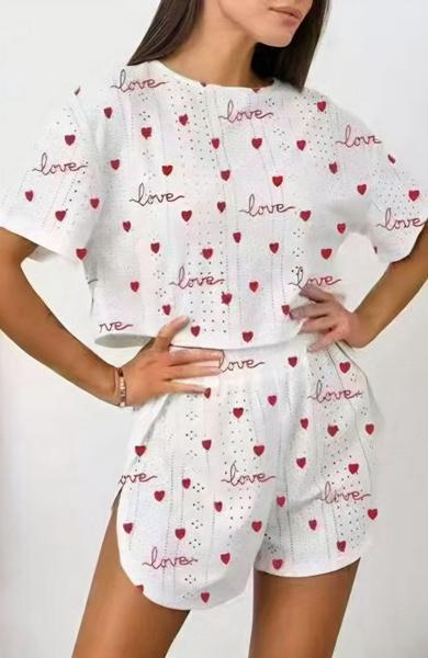 Пижама Trikotag (S-XL) T318 white (лето)