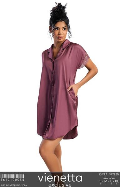 Ночнушка Trikotag (S-XL) T347 wine (лето)