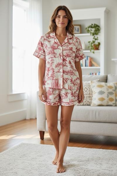 Пижама Trikotag (M-2XL) T350 red (лето)