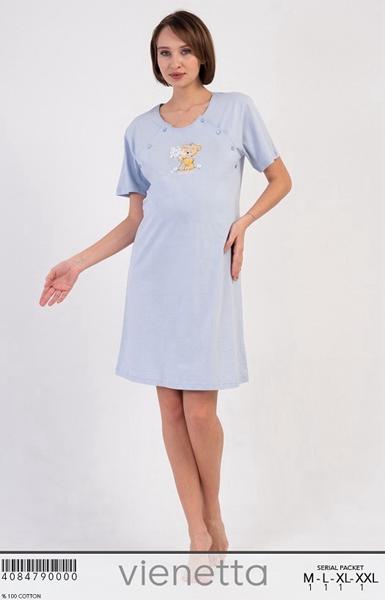 Ночнушка Trikotag (S-XL) T431 l.blue (лето)