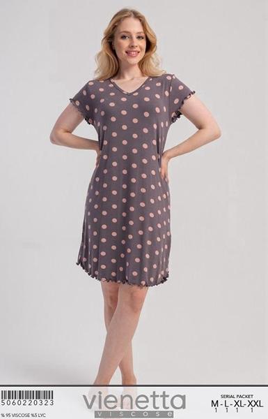 Ночнушка Trikotag (S-XL) T475 grey (лето)