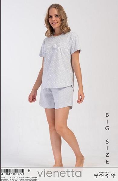 Пижама Trikotag (XL-4XL) T490 l.grey (лето)