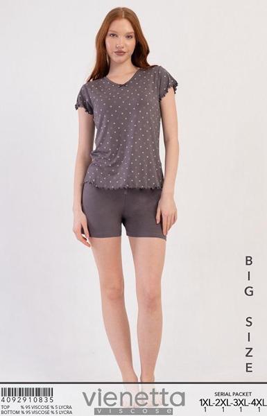 Пижама Trikotag (XL-4XL) T491 brown (лето)