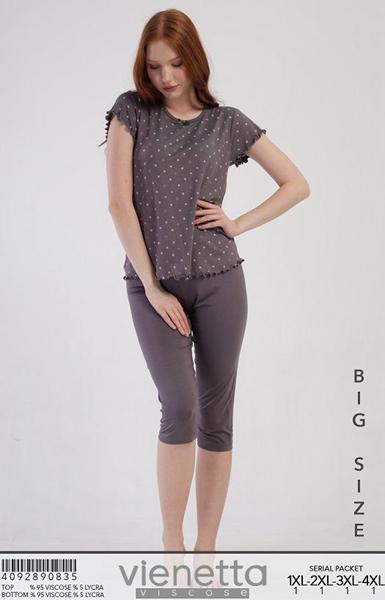 Пижама Trikotag (XL-4XL) T492 d.grey (лето)