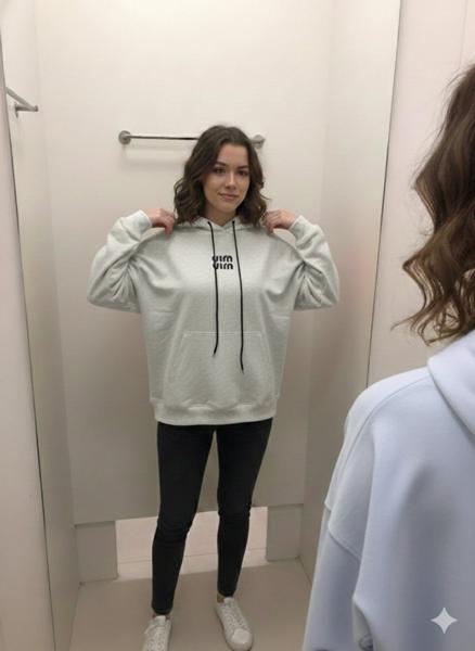 Худи Newe (one size) 53 grey (деми)