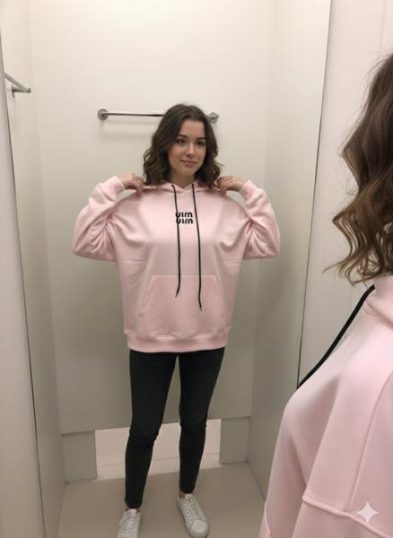 Худи Newe (one size) 53 pink (деми)