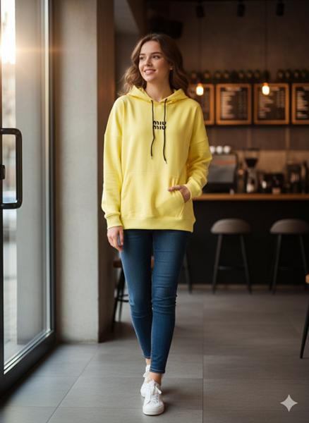 Худи Newe (one size) 53 yellow (деми)