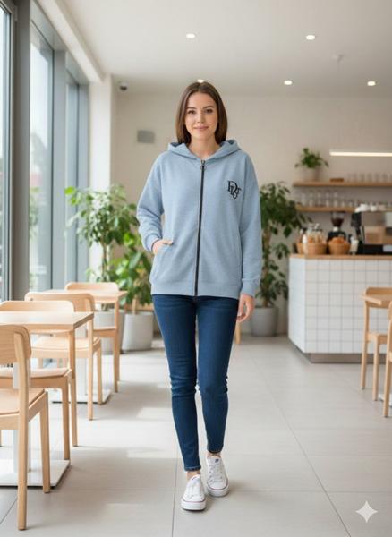 Кофта спорт Newe (50-52) NW16 l.blue (деми)