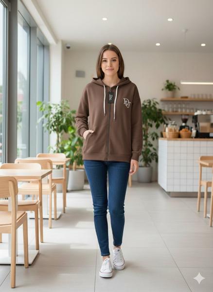 Кофта спорт Newe (50-52) NW17 brown (деми)