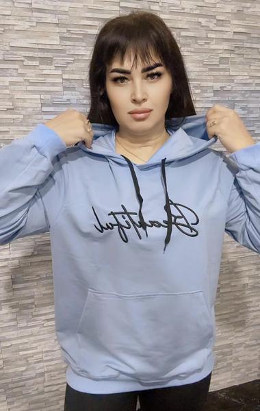 Худи Newe (52-54) NW5 l.blue (деми)