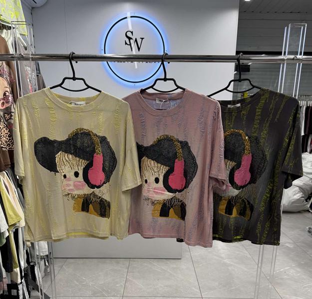 Футболка Saint Wish (one size) 1230-1 mix (лето)