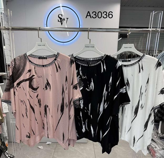 Футболка Saint Wish (4XL-5XL) A3036 mix (лето)