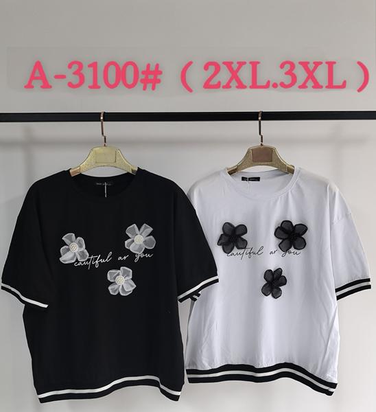 Футболка Saint Wish (2XL-3XL) A3100 mix (лето)