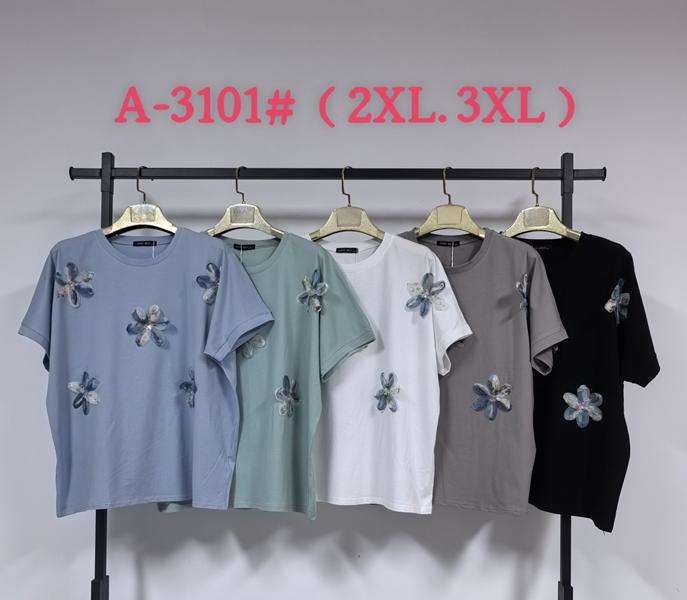 Футболка Saint Wish (2XL-3XL) A3101 mix (лето)