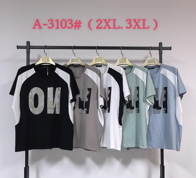 Футболка Saint Wish (2XL-3XL) A3103 mix (лето)