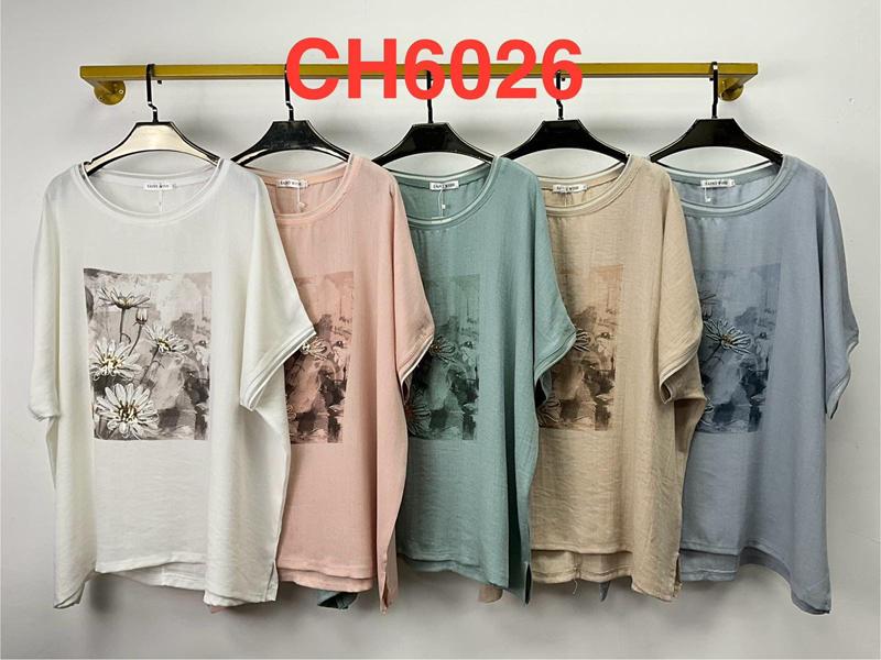 Футболка Saint Wish (5XL-6XL) CH6026 mix (лето)