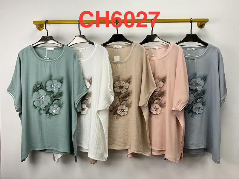 Футболка Saint Wish (5XL-6XL) CH6027 mix (лето)