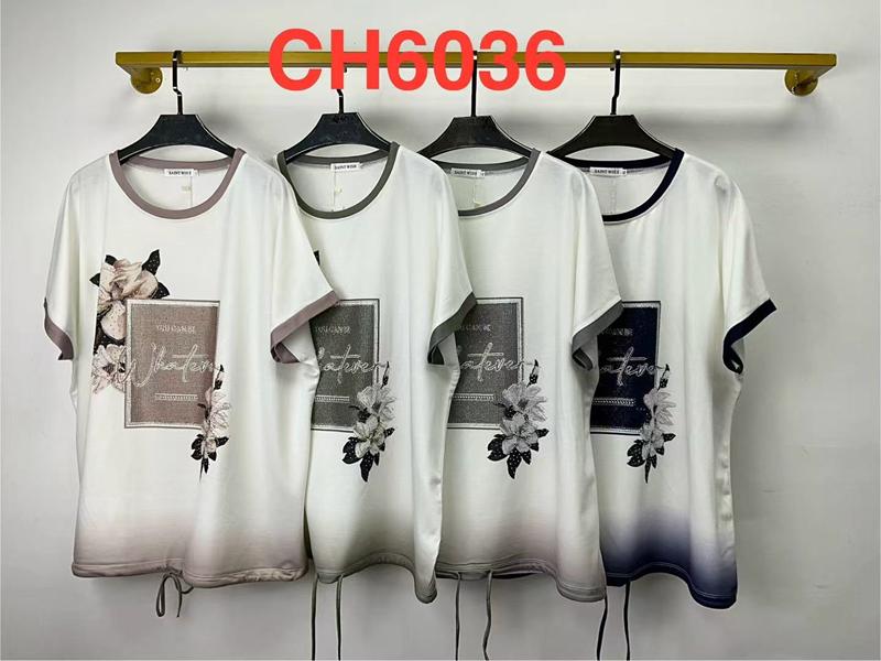 Футболка Saint Wish (4XL-5XL) CH6036 mix (лето)