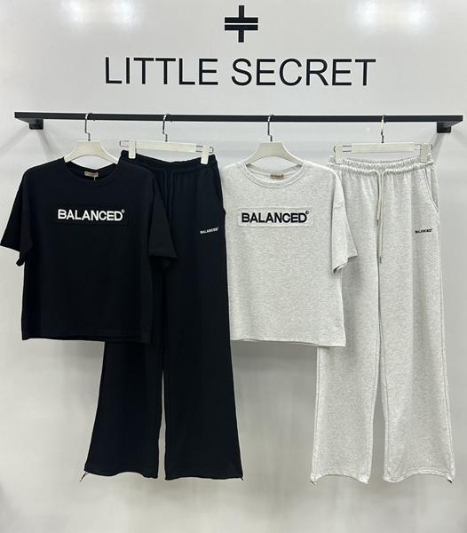 Костюм спорт Little Secret (M-XL) 2980-1 black (лето)