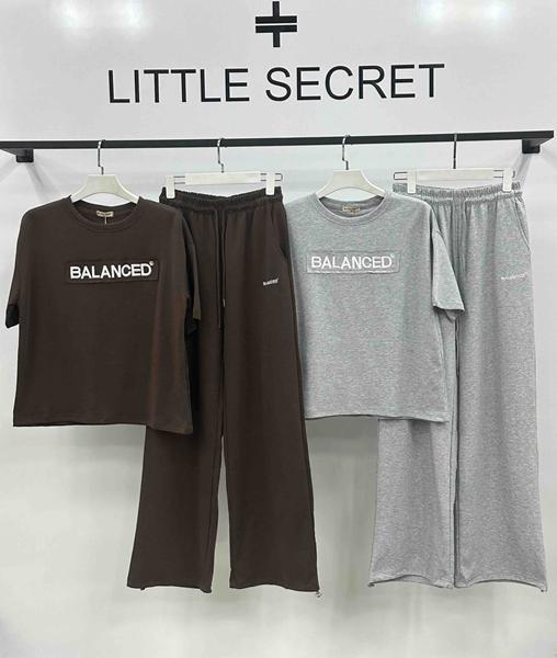 Костюм спорт Little Secret (M-XL) 2980-1 brown (лето)