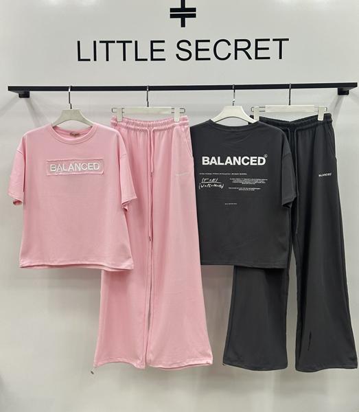 Костюм спорт Little Secret (M-XL) 2980-1 pink (лето)