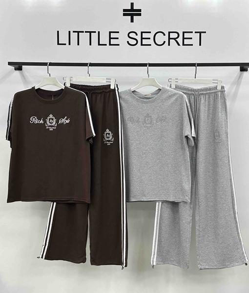Костюм спорт Little Secret (M-XL) 3038 brown (лето)