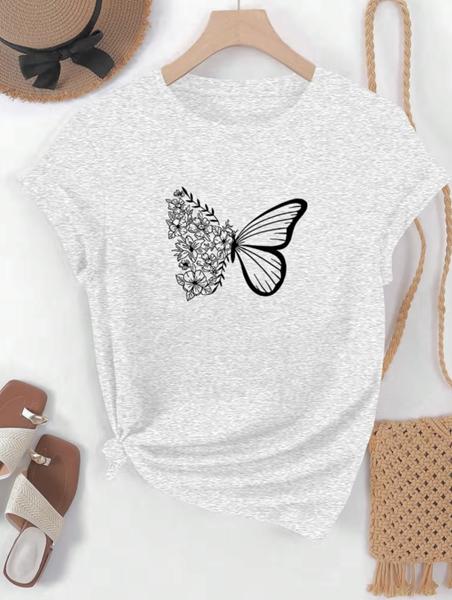 Футболка ALIA (M-3XL) AL10 grey (лето)