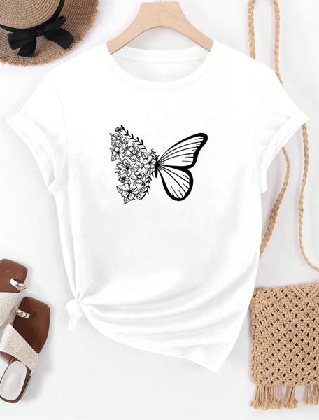 Футболка ALIA (M-3XL) AL11 white (лето)