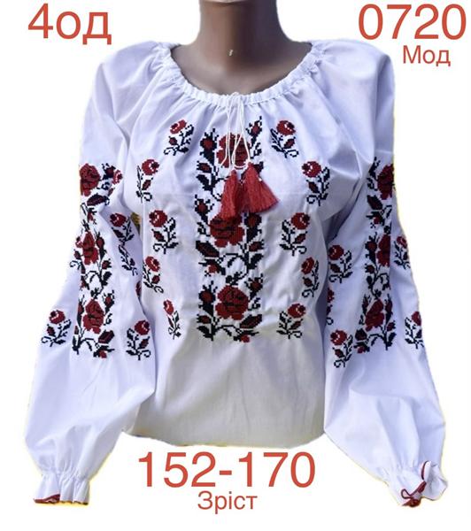 Вышиванка Надийка (152-170) ND860-0720 white (деми)