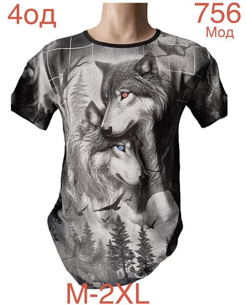 Футболка Надийка (M-2XL) ND980-756 black (лето)