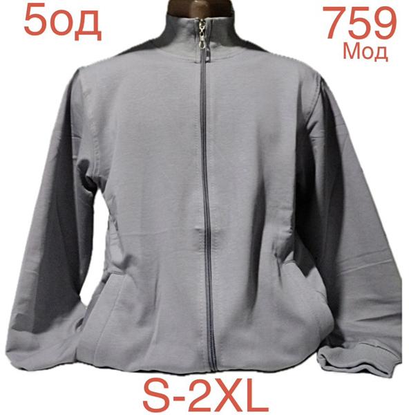 Кофта спорт Надийка (S-2XL) ND985-759 grey (деми)