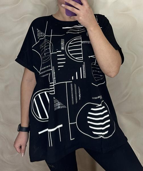 Футболка LeVisha (56-60) 26008 black (лето)