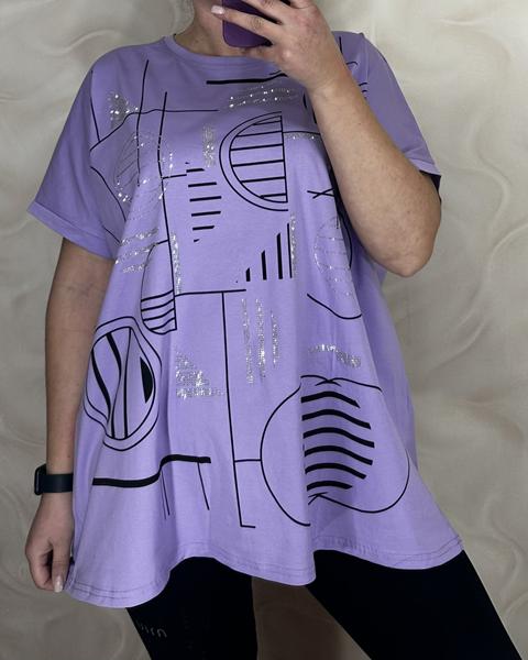 Футболка LeVisha (56-60) 26008 lilac (лето)