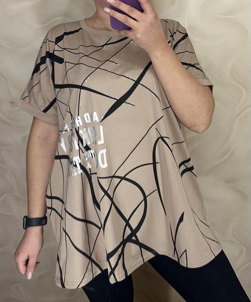 Футболка LeVisha (56-60) 26009 beige (лето)