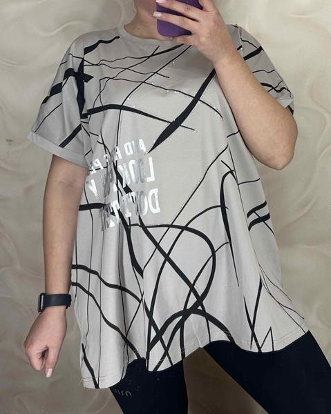 Футболка LeVisha (56-60) 26009 grey (лето)