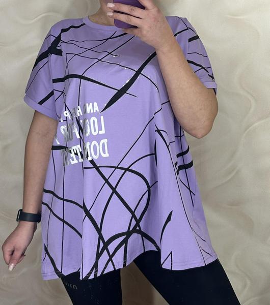 Футболка LeVisha (56-60) 26009 lilac (лето)