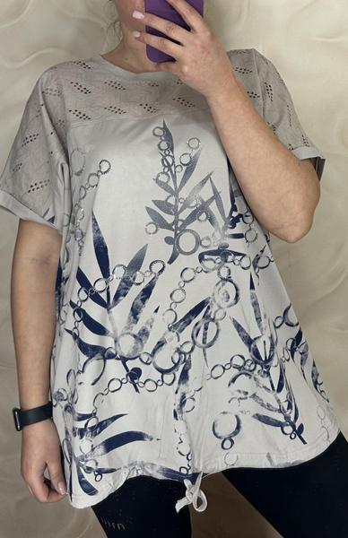 Футболка LeVisha (56-60) 26012 grey (лето)