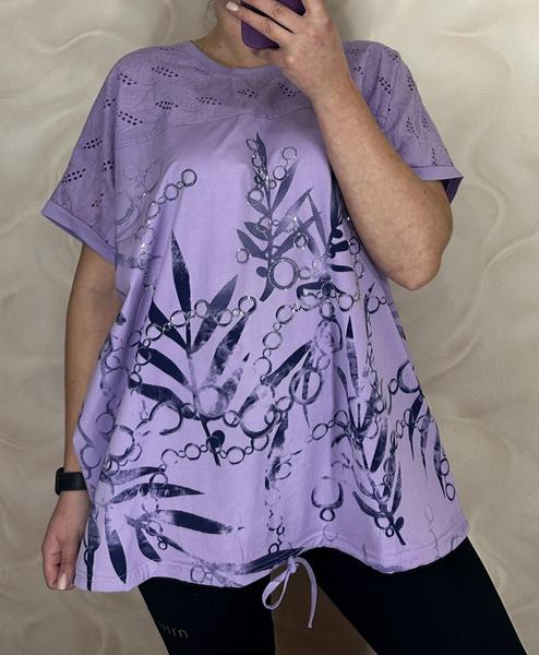 Футболка LeVisha (56-60) 26012 lilac (лето)