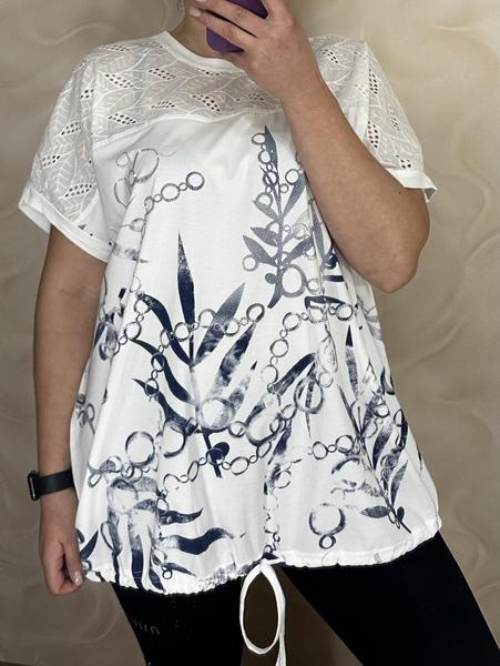 Футболка LeVisha (56-60) 26012 white (лето)