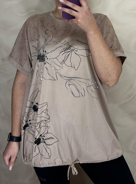 Футболка LeVisha (56-60) 26013 beige (лето)