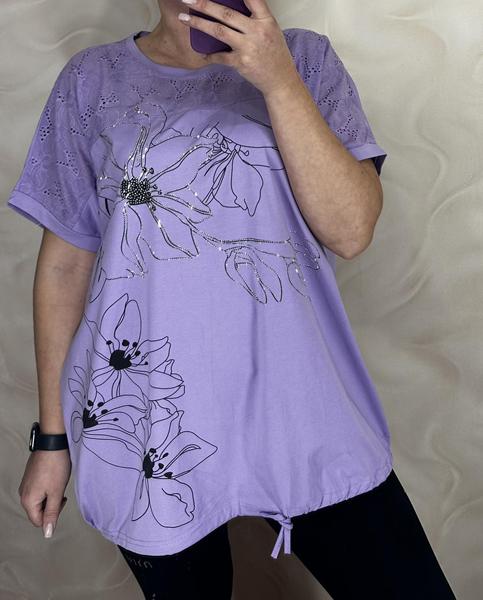 Футболка LeVisha (56-60) 26013 lilac (лето)