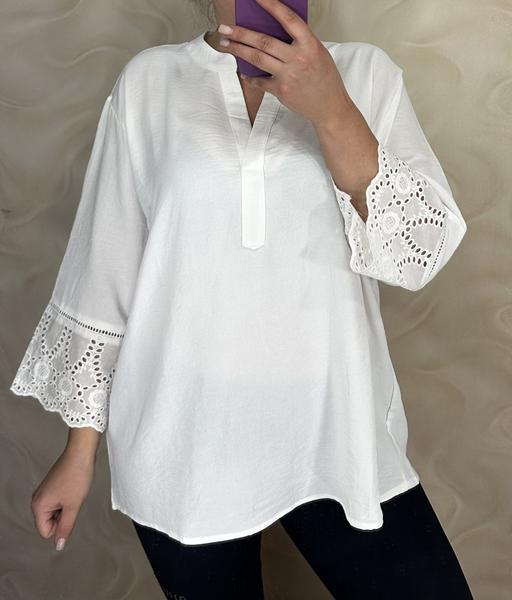 Блузка LeVisha (52-56) 26105 white (деми)