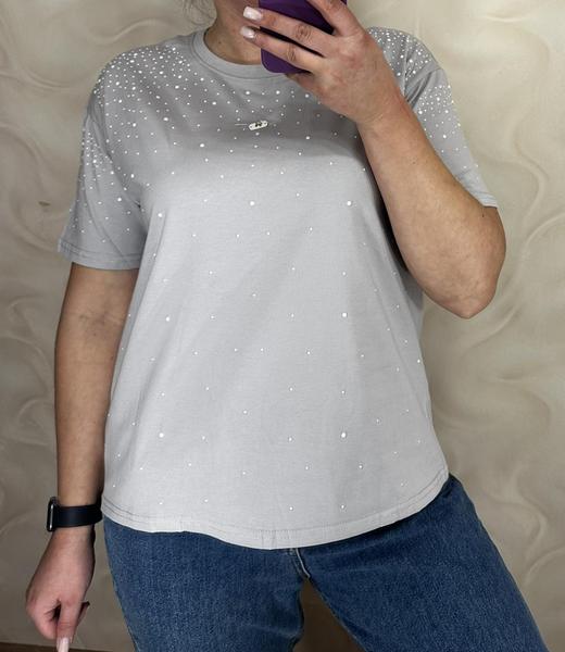 Футболка LeVisha (M-XL) 26108 grey (лето)