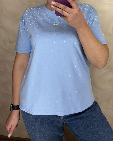 Футболка LeVisha (M-XL) 26108 l.blue (лето)