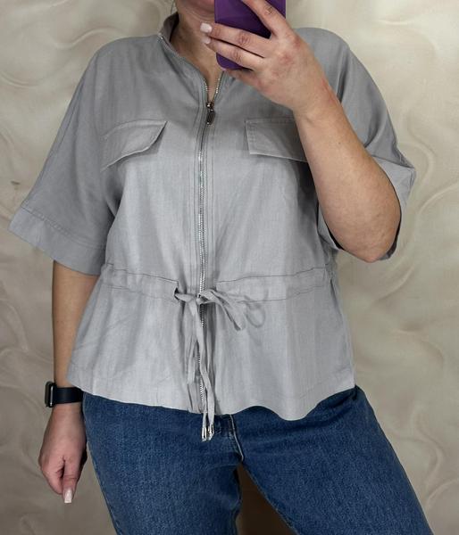 Кофта LeVisha (48-52) 26118 grey (лето)