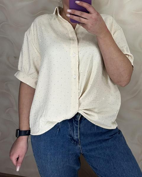 Рубашка LeVisha (46-52) 26120 l.beige (лето)